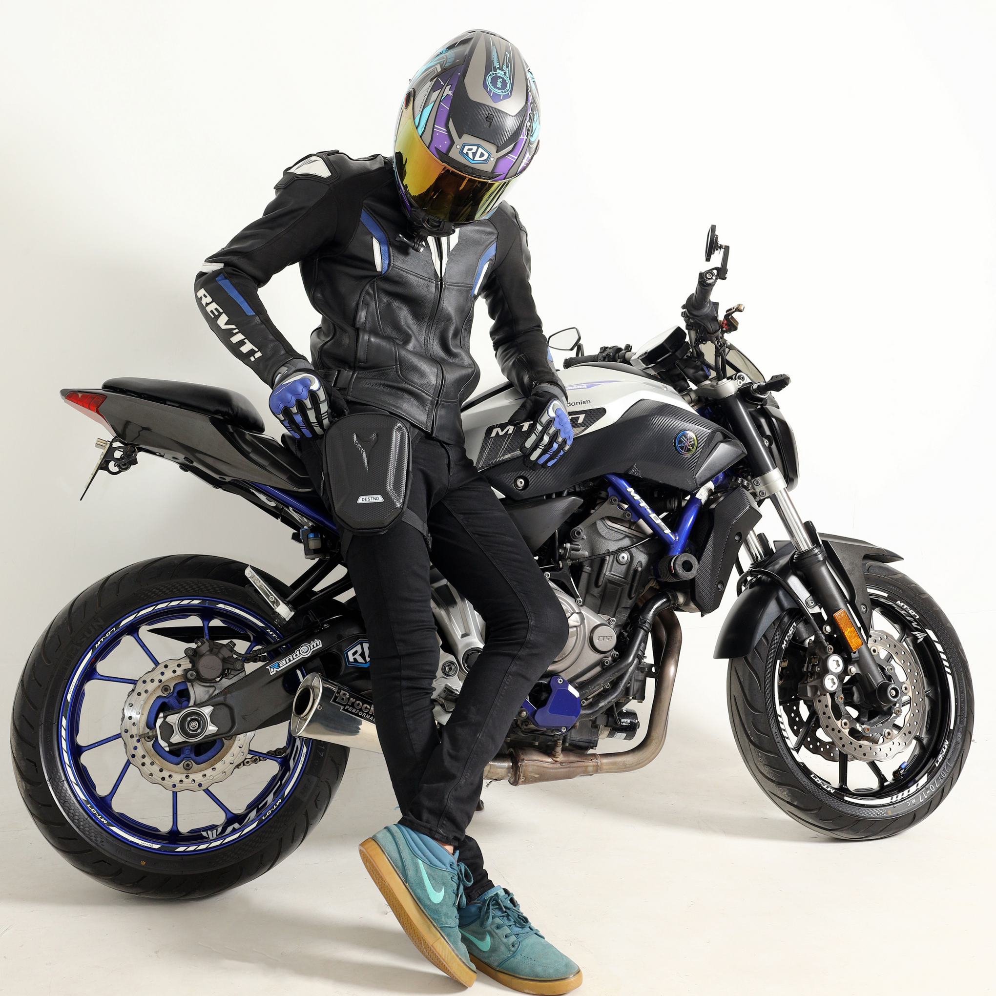 Destno Motorcycle Biker Thigh Bag – EVA Hard Shell Leg & Waist Pack