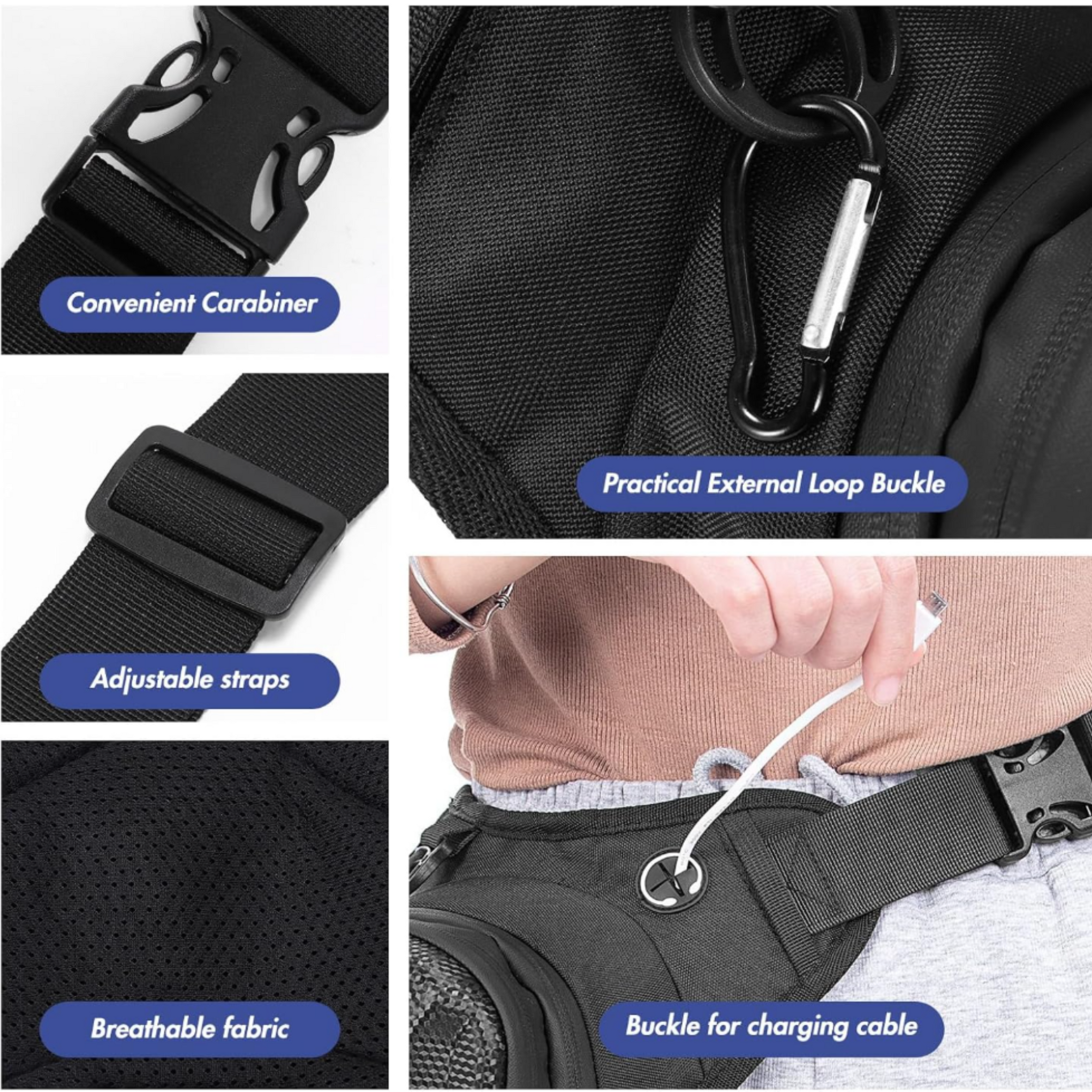 Destno Motorcycle Biker Thigh Bag – EVA Hard Shell Leg & Waist Pack